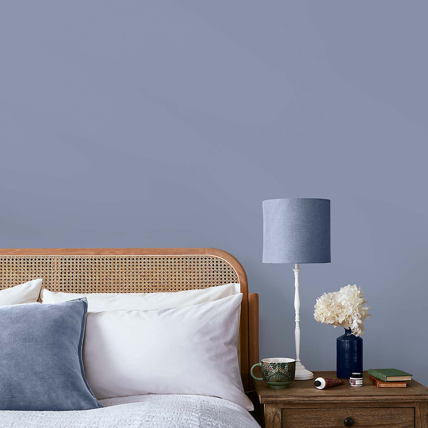 William Morris At Home Hazed Temper Blue Mast Gallery Emulsion Paint