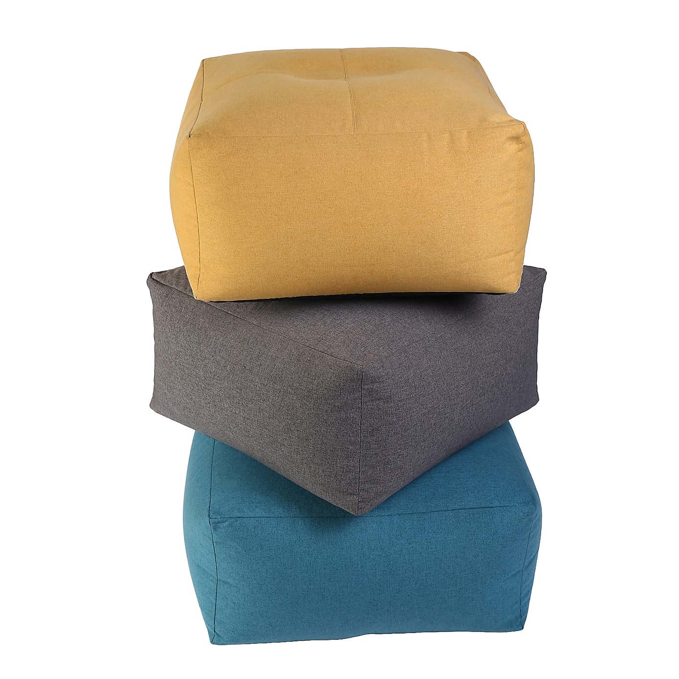 Kaikoo Luxe Brushed Fabric Square Slab Beanbag