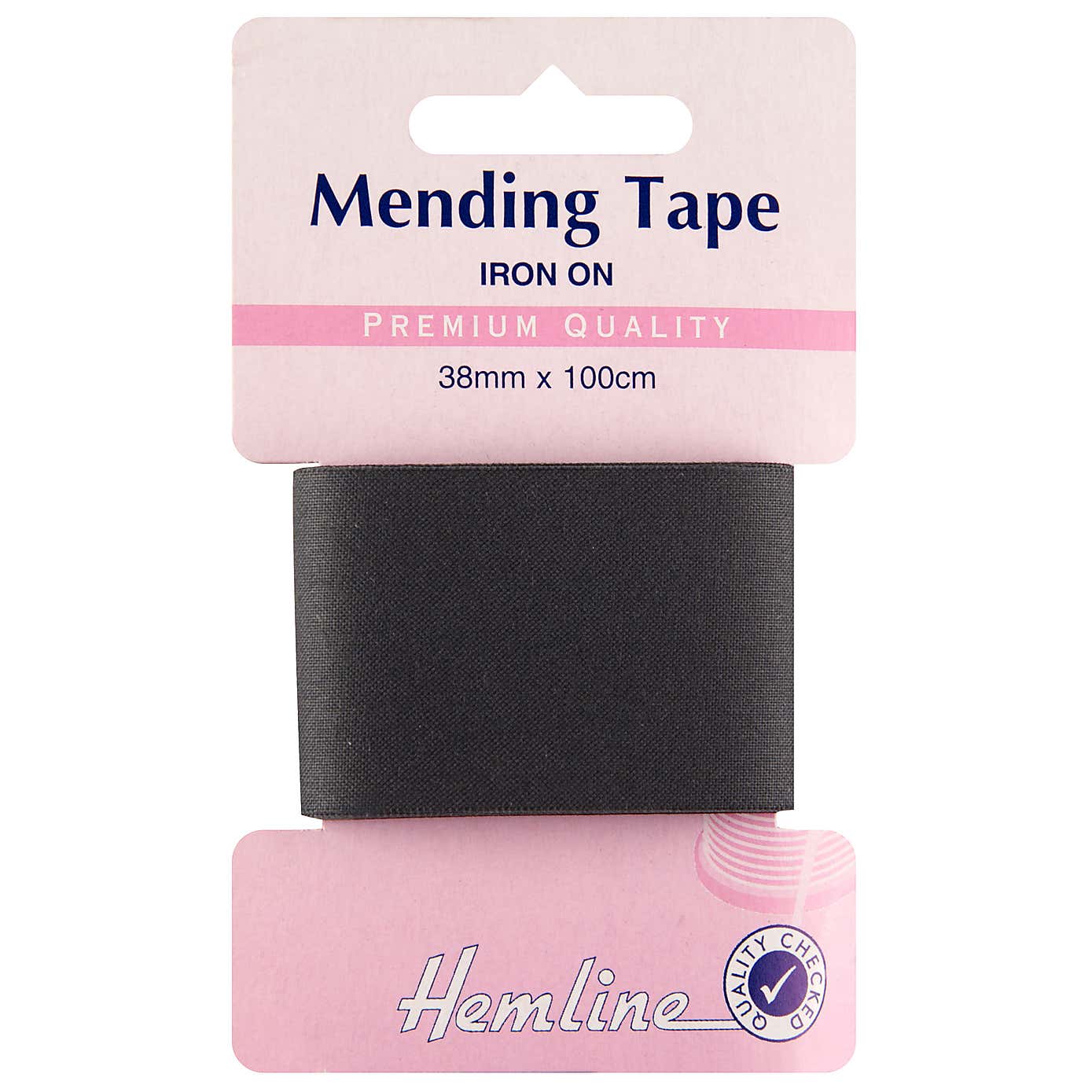 Hemline Black Iron-On Tape