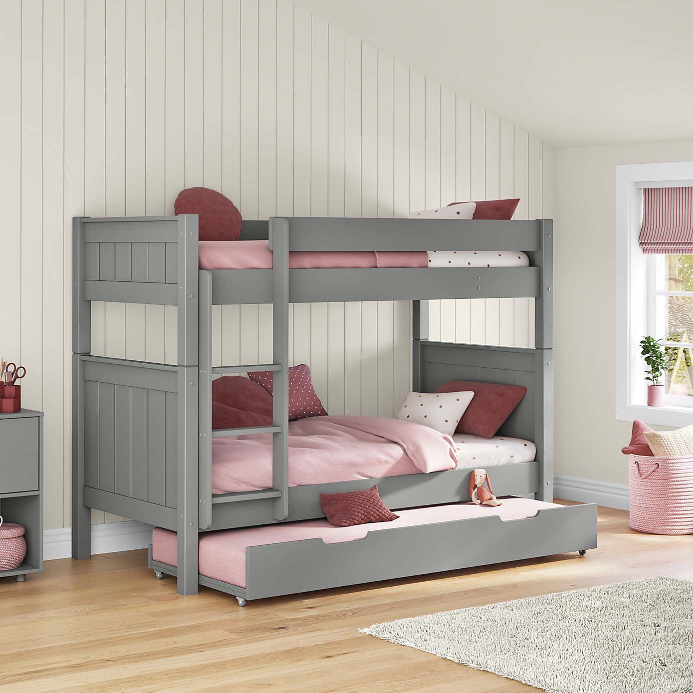 Stompa Classic Bunk Bed With Open Trundle