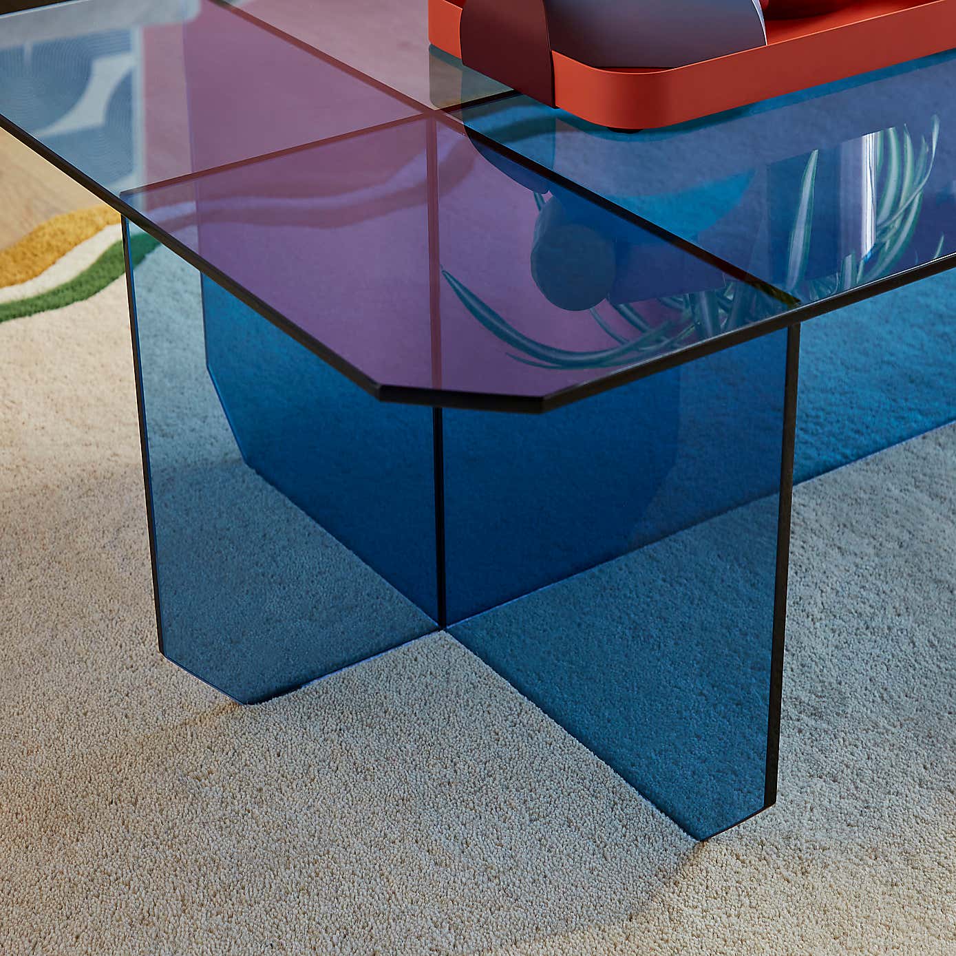 Elements Bowden Glass Coffee Table