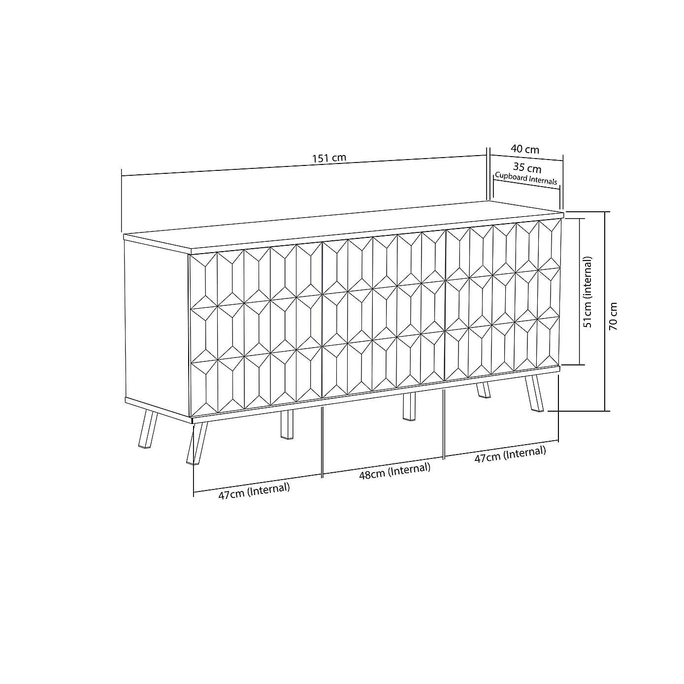 Elevate SMART LED Sideboard