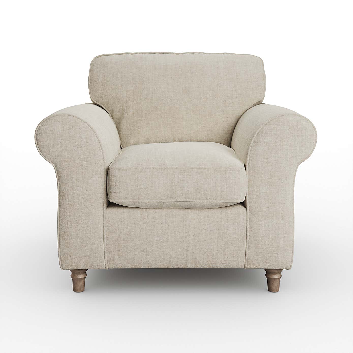 Flori Armchair, Tonal Plush Chenille