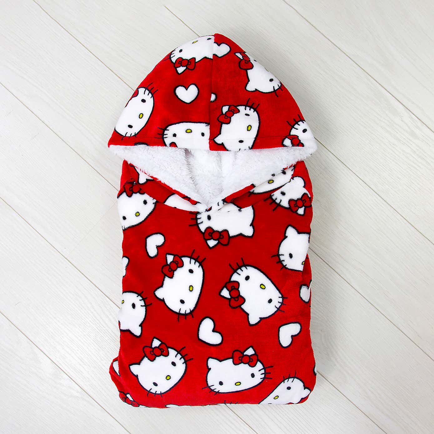 Hello Kitty Love Hearts Hugzee Blanket Hoodie