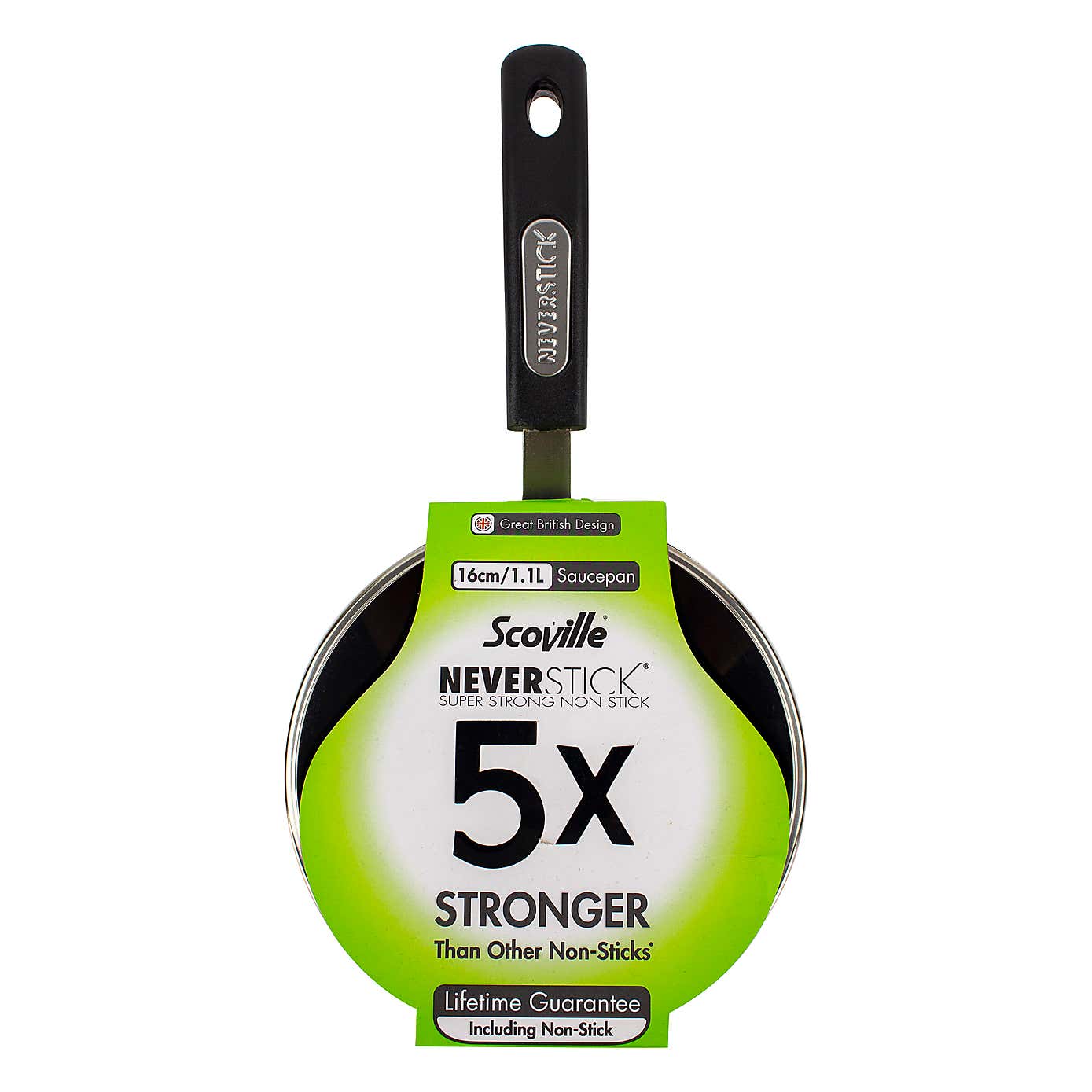 Scoville Neverstick Non-stick Aluminium Saucepan, 16cm