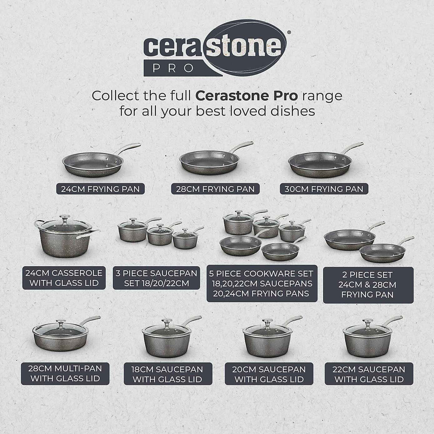 Tower Cerastone Pro 30cm Fry Pan