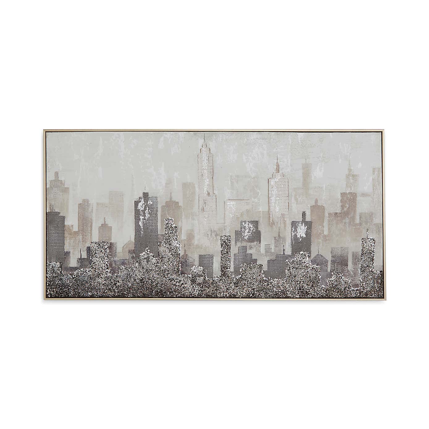 Grey Crityscape Canvas