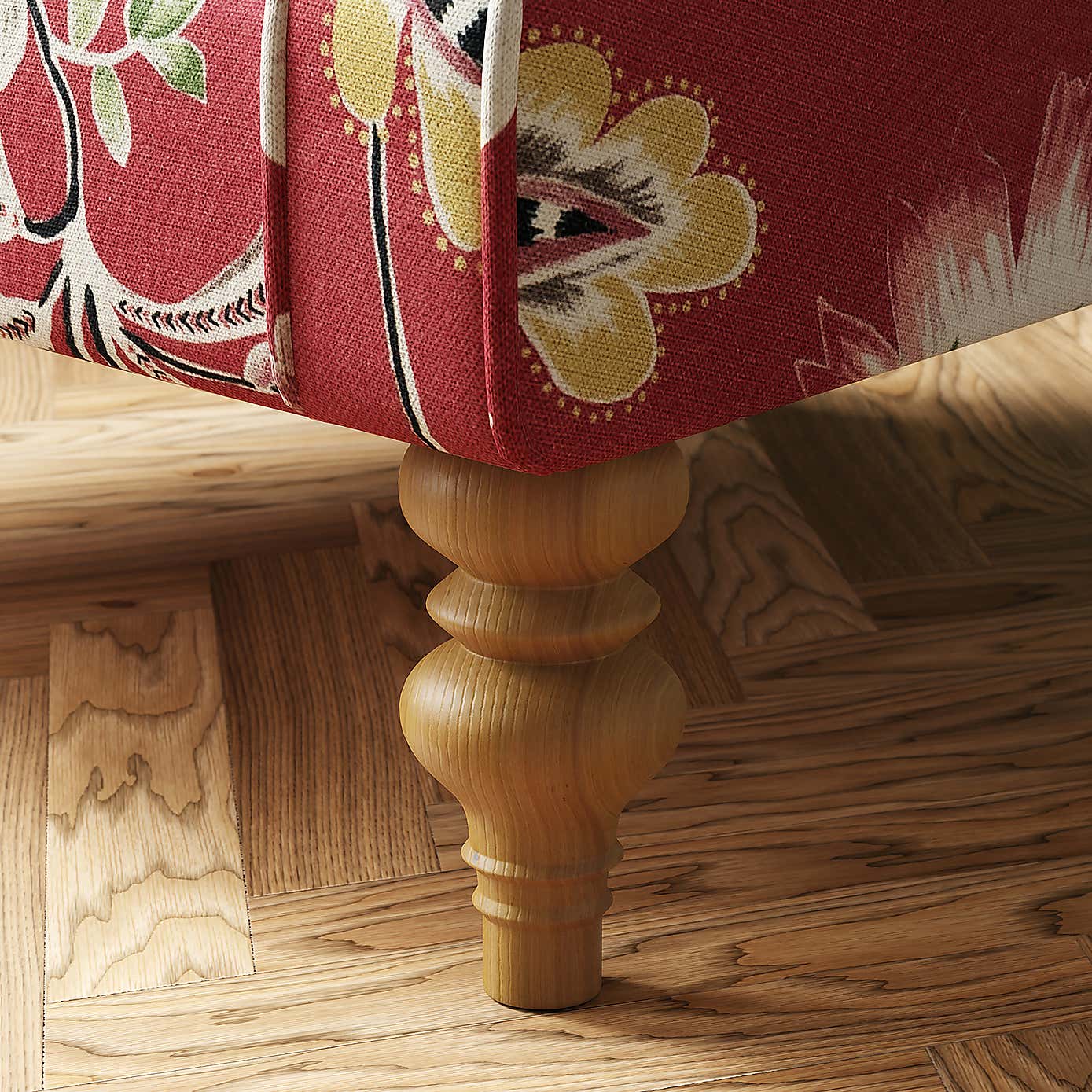 Joy Floral Upholstery Fabric Sample