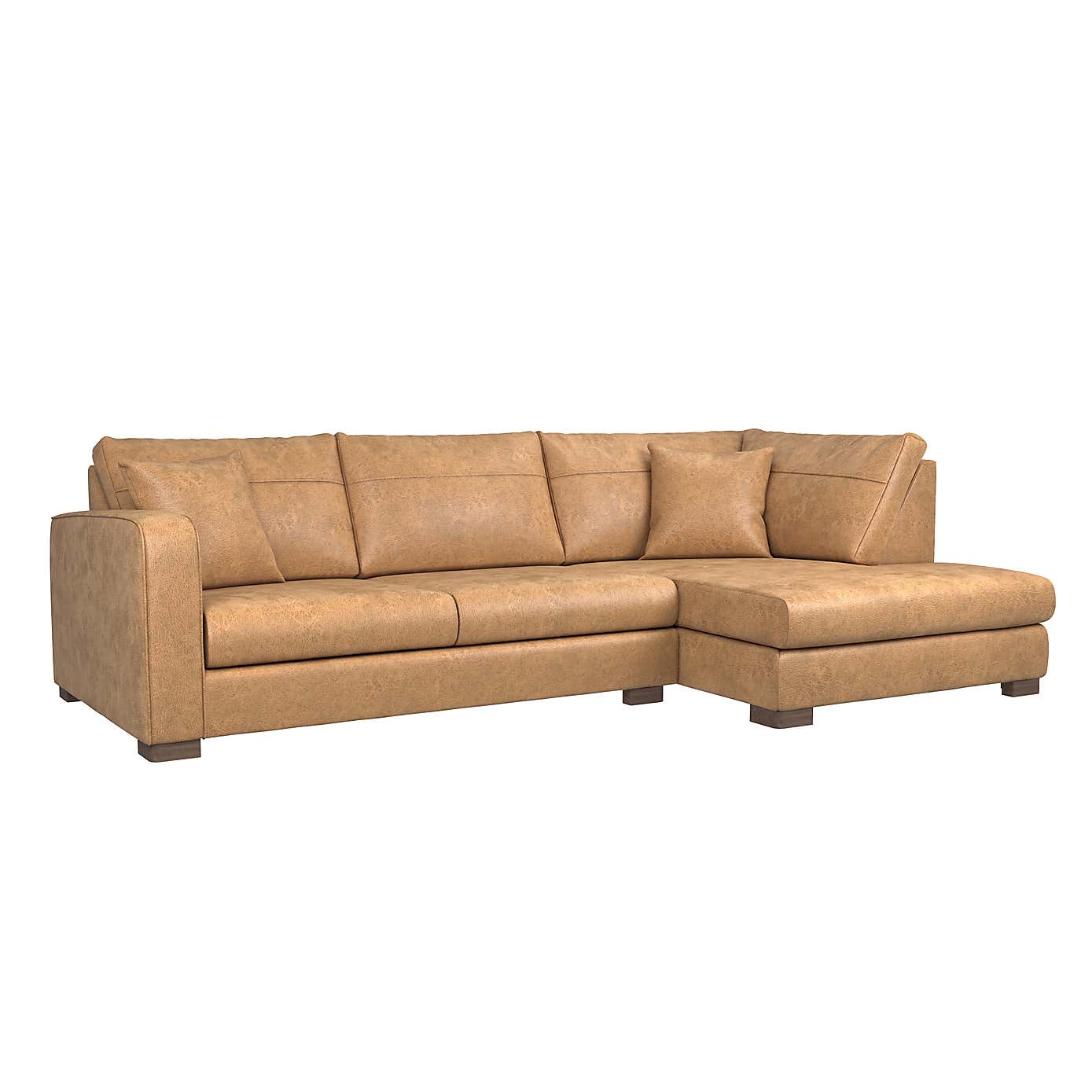 Carson Faux Leather Right Hand Corner Sofa