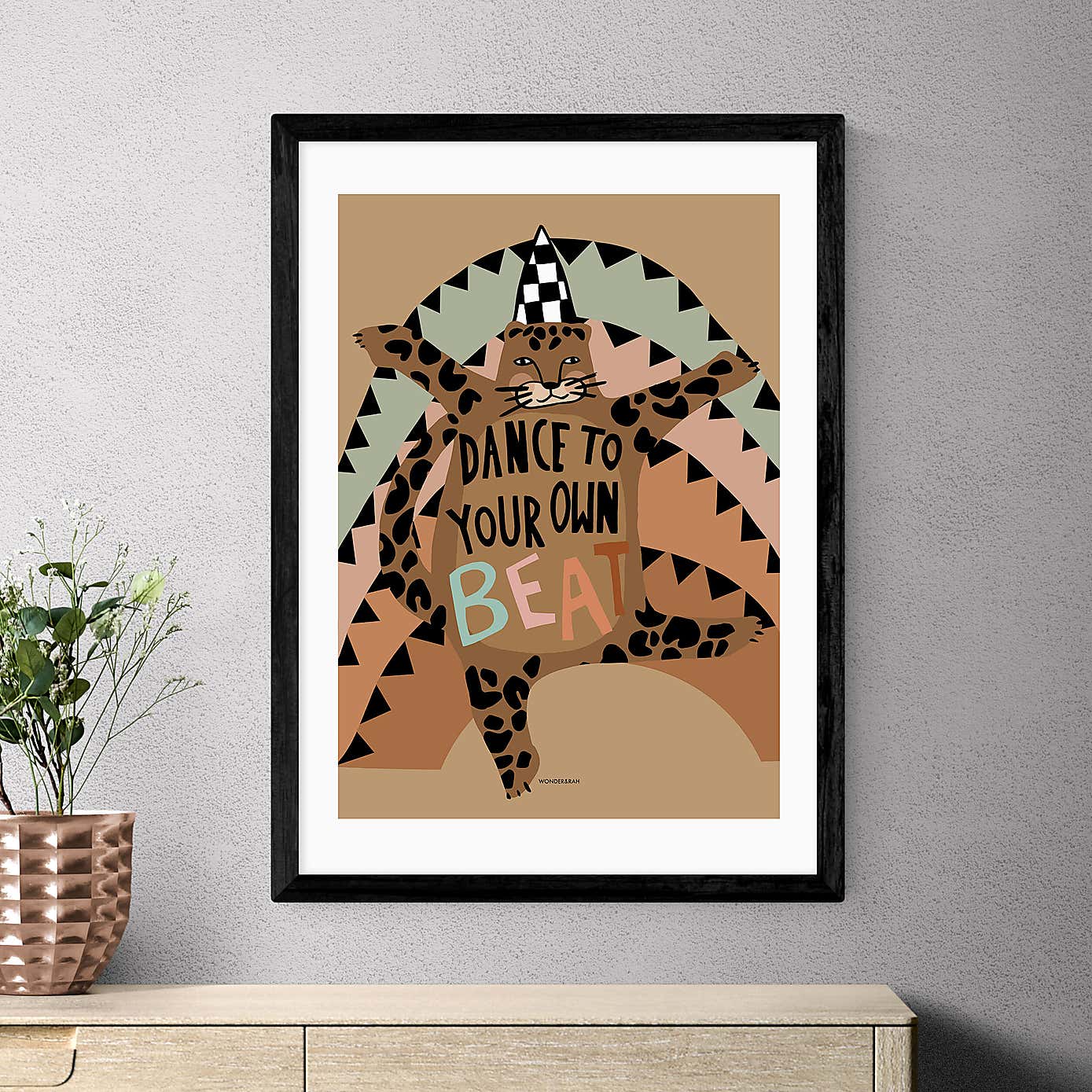 East End Prints Dancing Leopard by Wonder and Rah