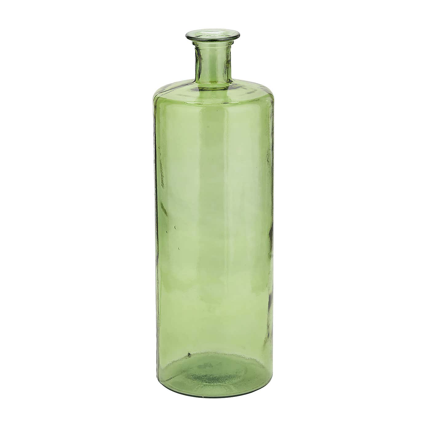 Tall Recycled Glass Bottle Vase