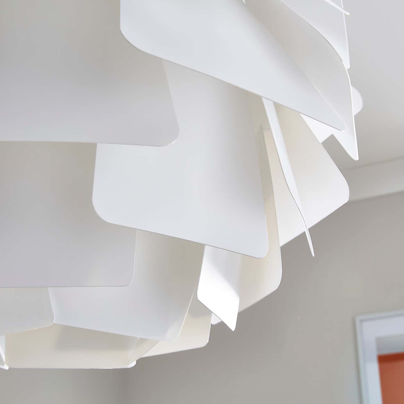 Elements Kerr Easy Fit Plastic Pendant Shade