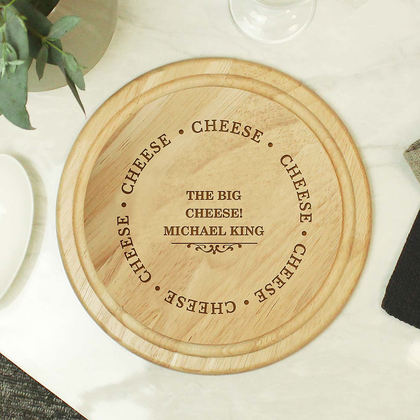 Personalised Cheese Wooden Chopping Board