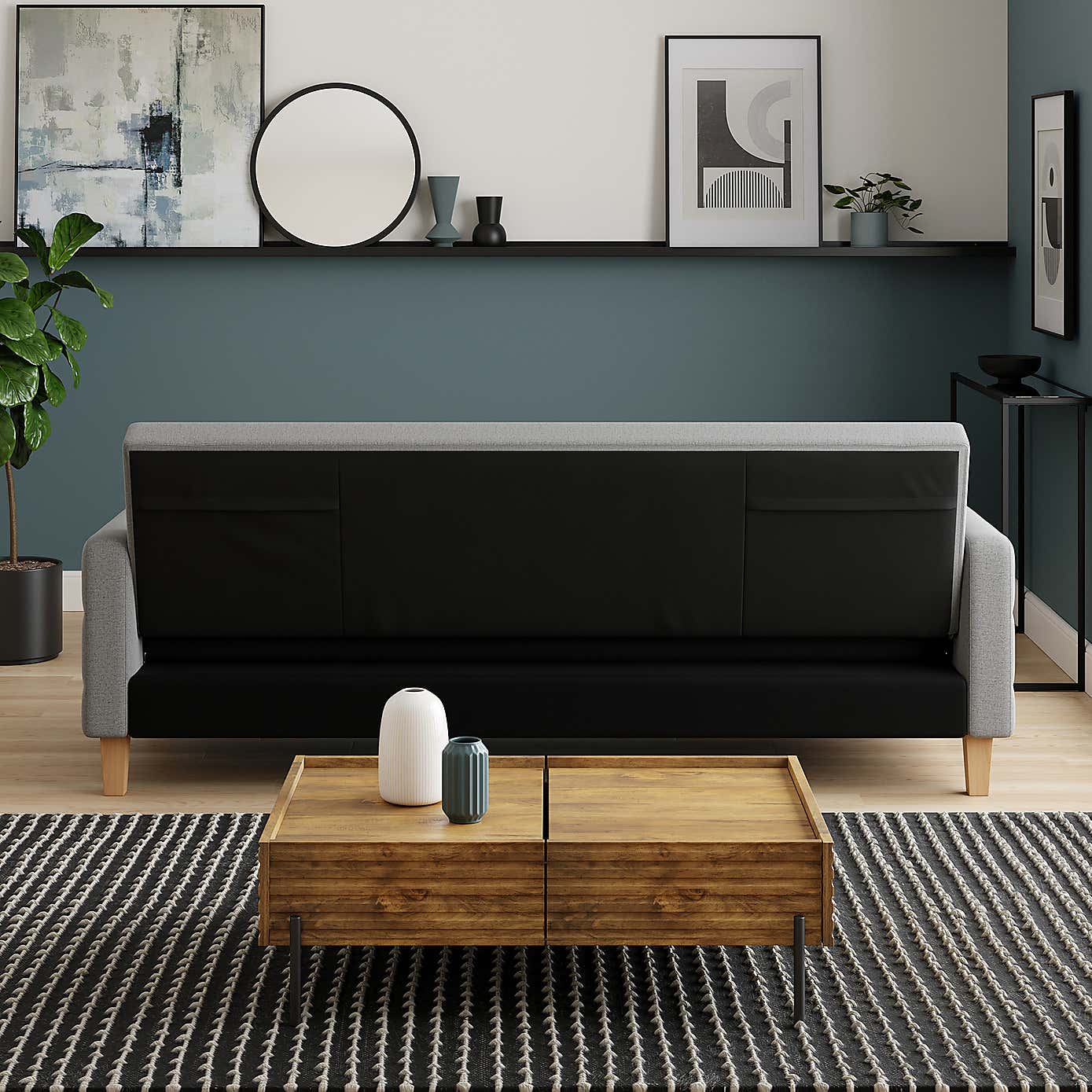 Harlow Storage Double Sofa Bed, Flatweave