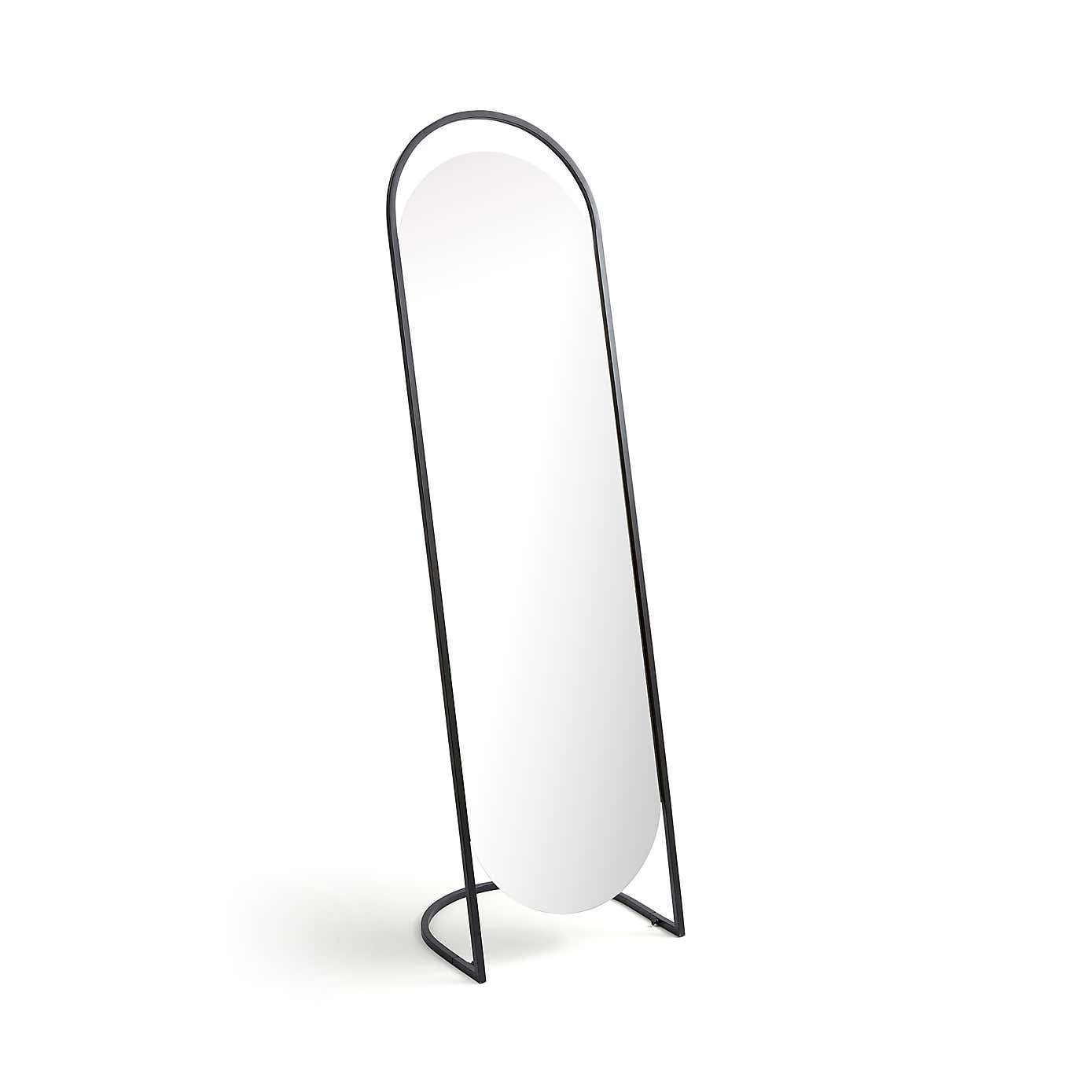 Modern Arched Full Length Free Standing Mirror