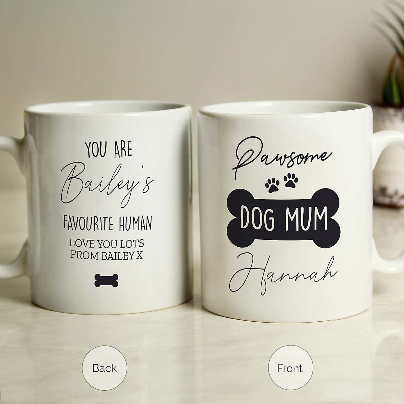 Personalised Pawsome Dog Mum Mug