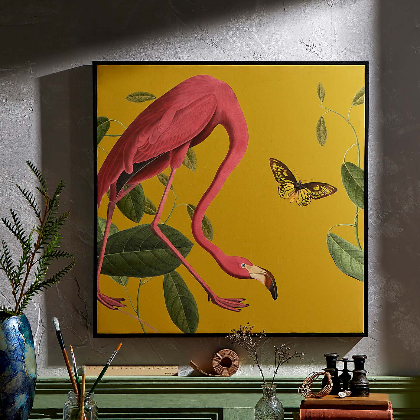 Flamingo Capped Canvas