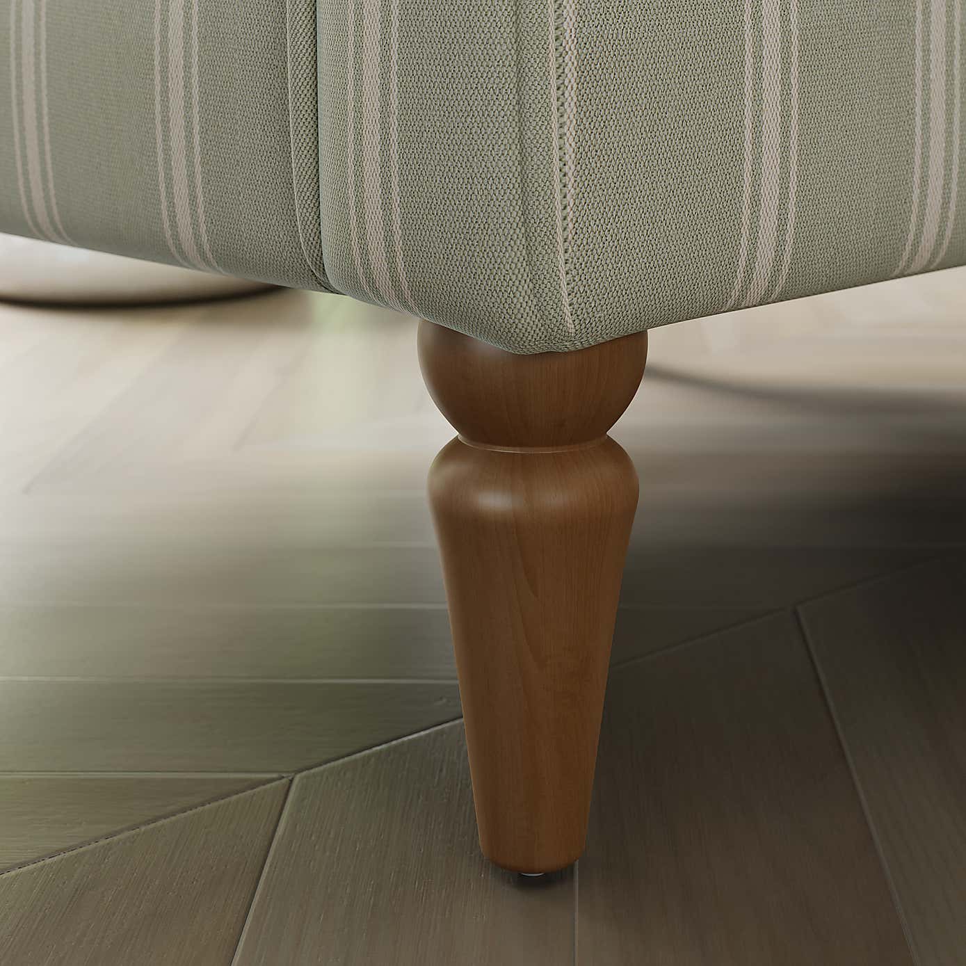 Oswald Pinstripe Wingback Armchair