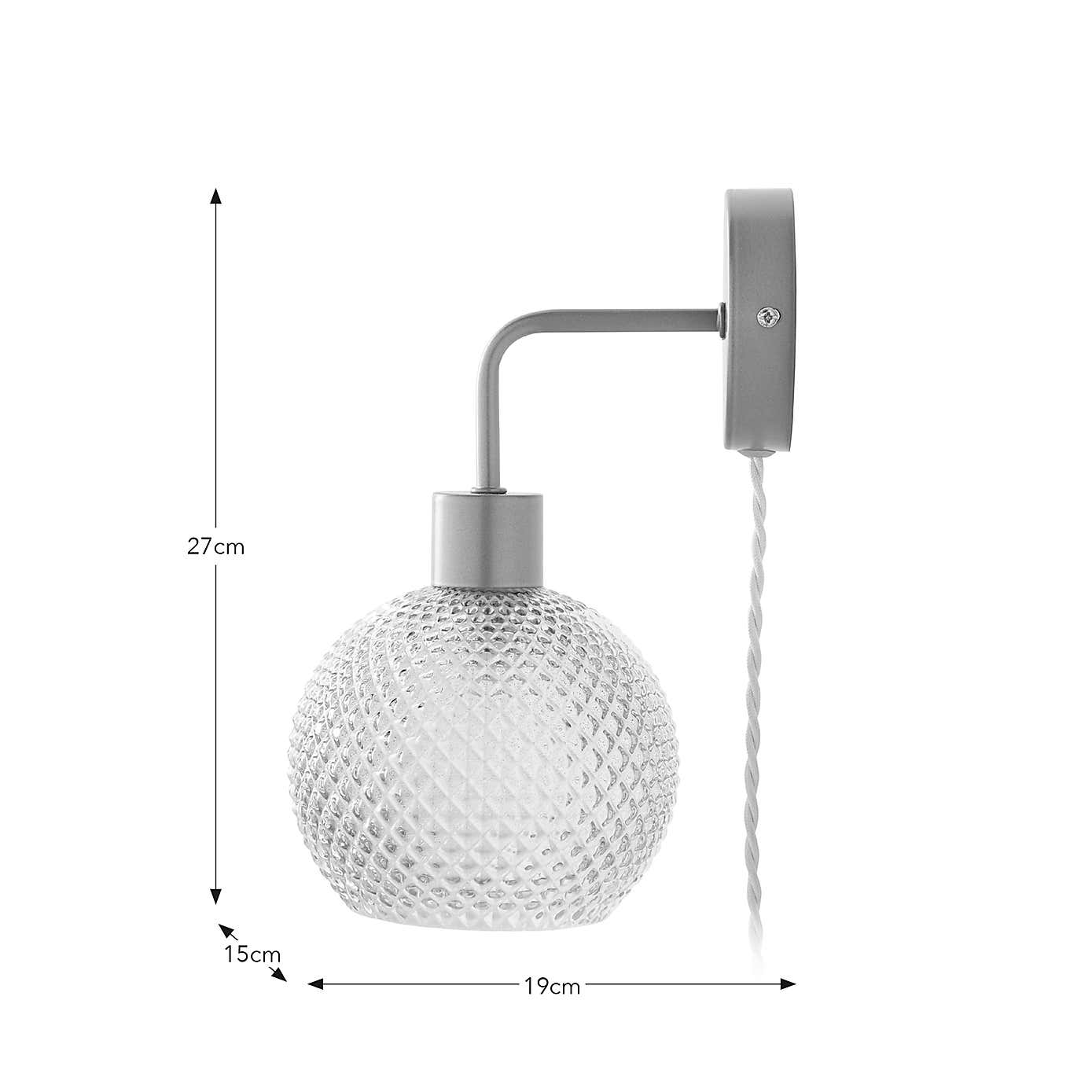 Elodie Plug In Wall Light