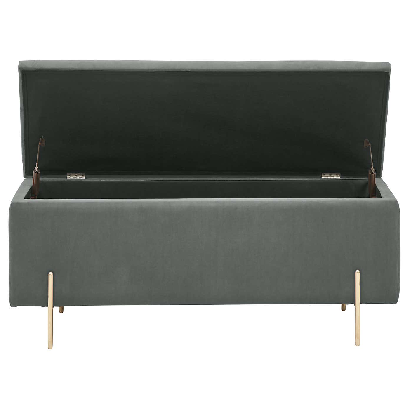 Mystica Velour Ottoman Storage Bench