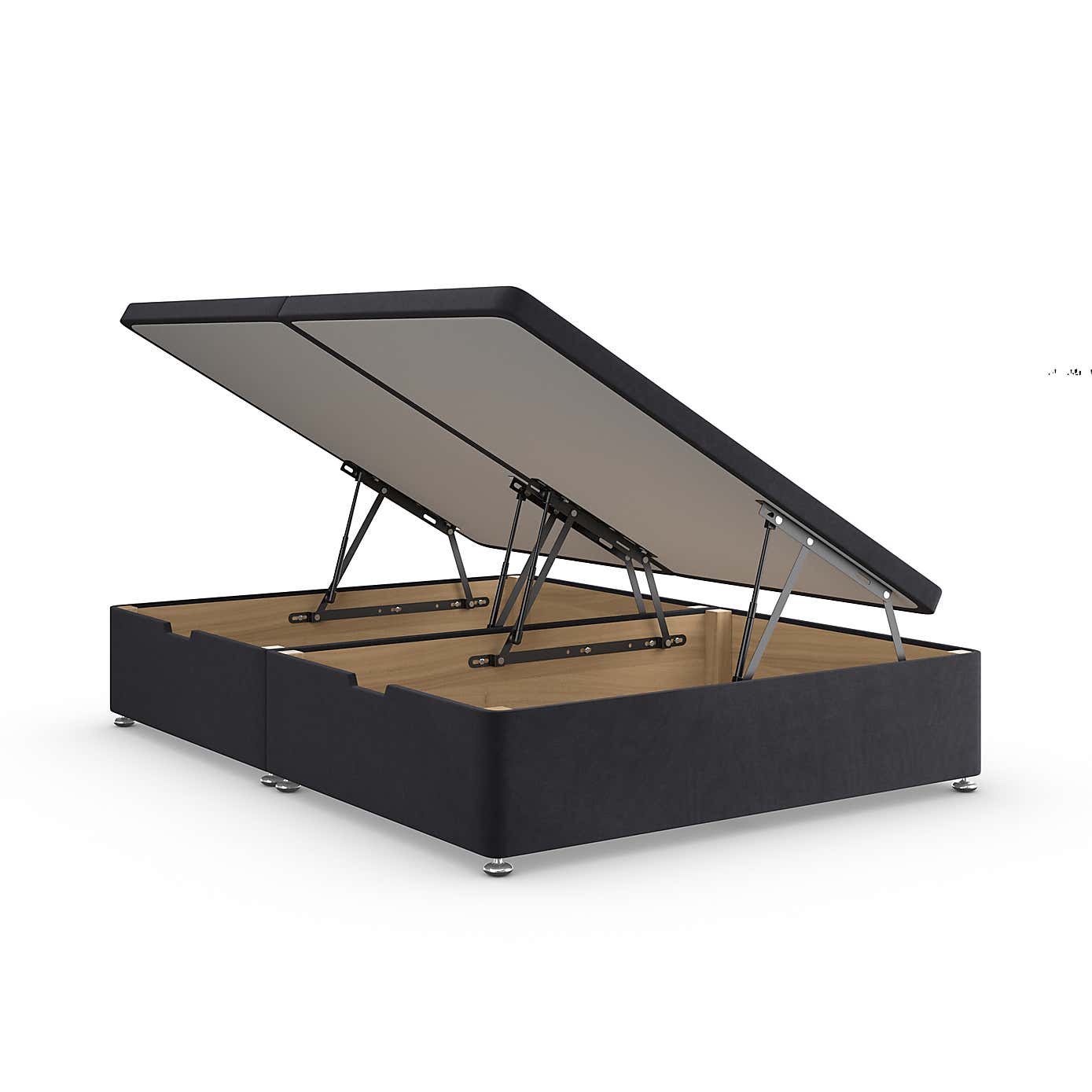 Side Velvet Ottoman Base