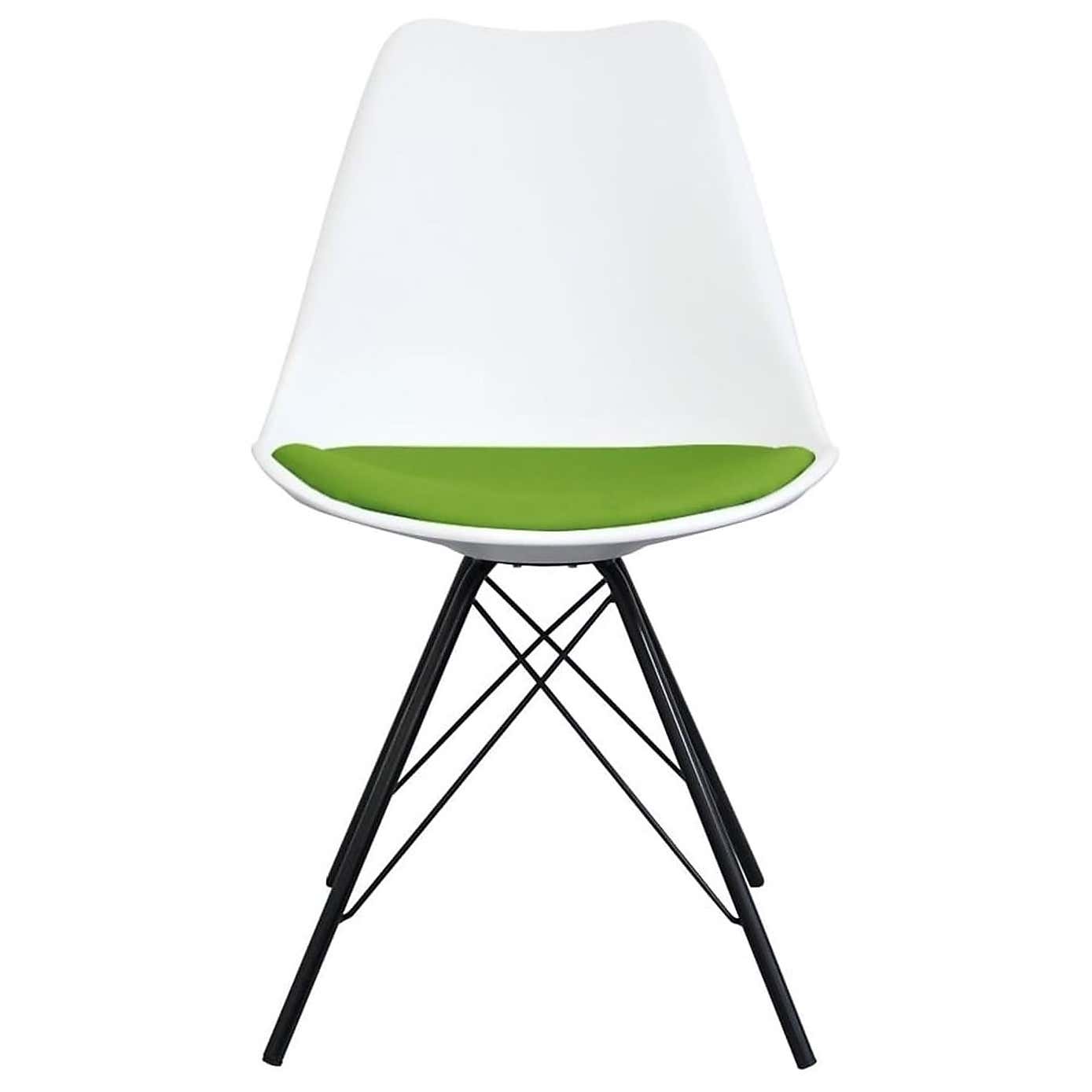 Fusion Living Soho White Plastic Dining Chair