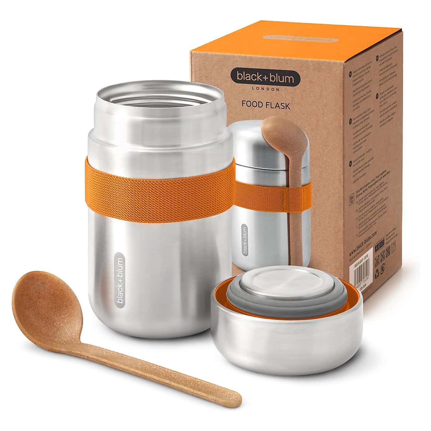 Black and Blum Food Flask