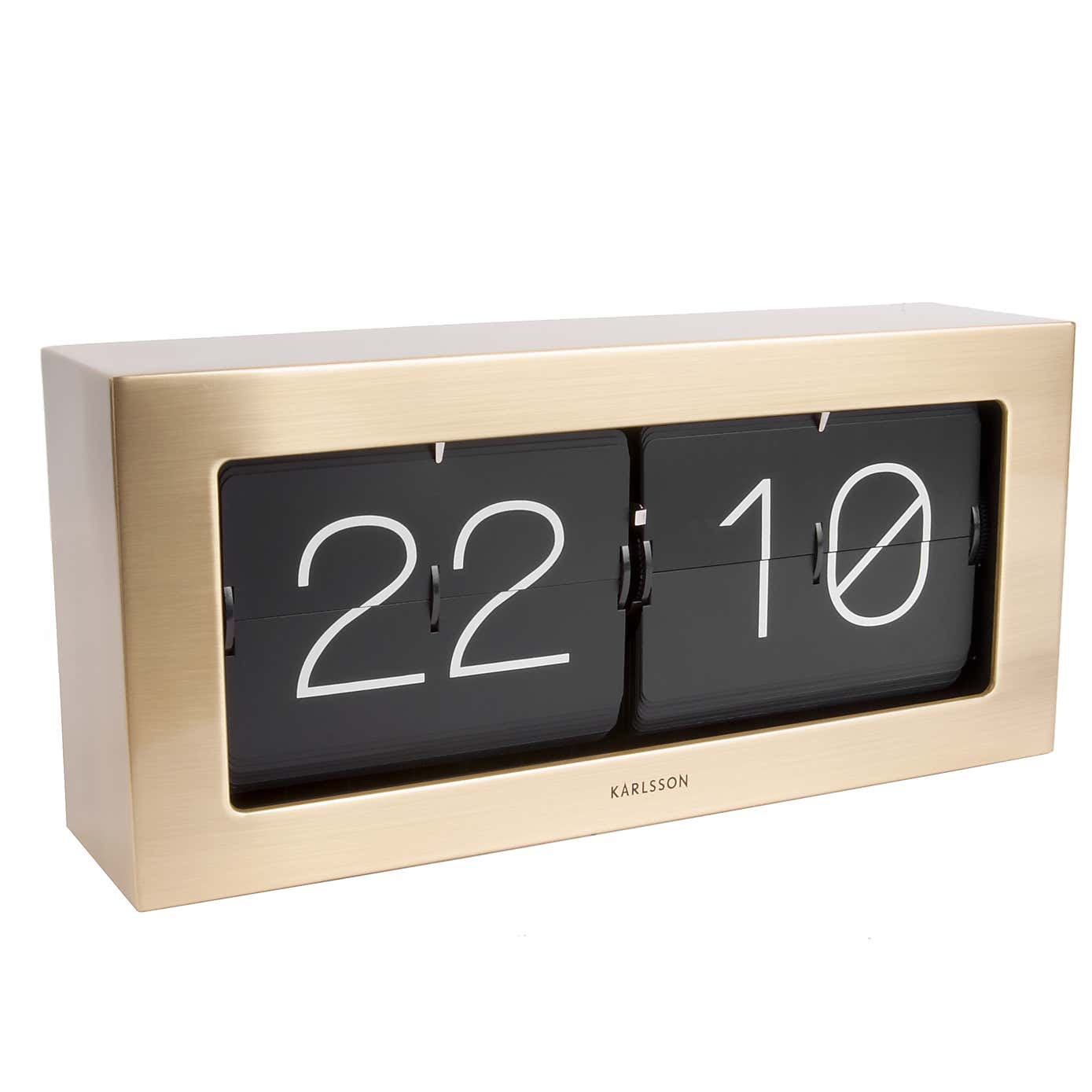 Karlsson XL Boxed Flip Mantel Clock