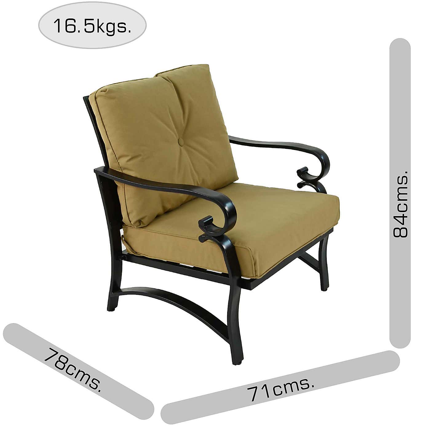 Byron Manor Arlington Round Coffee Table with 4 Westfield Lounge Chairs