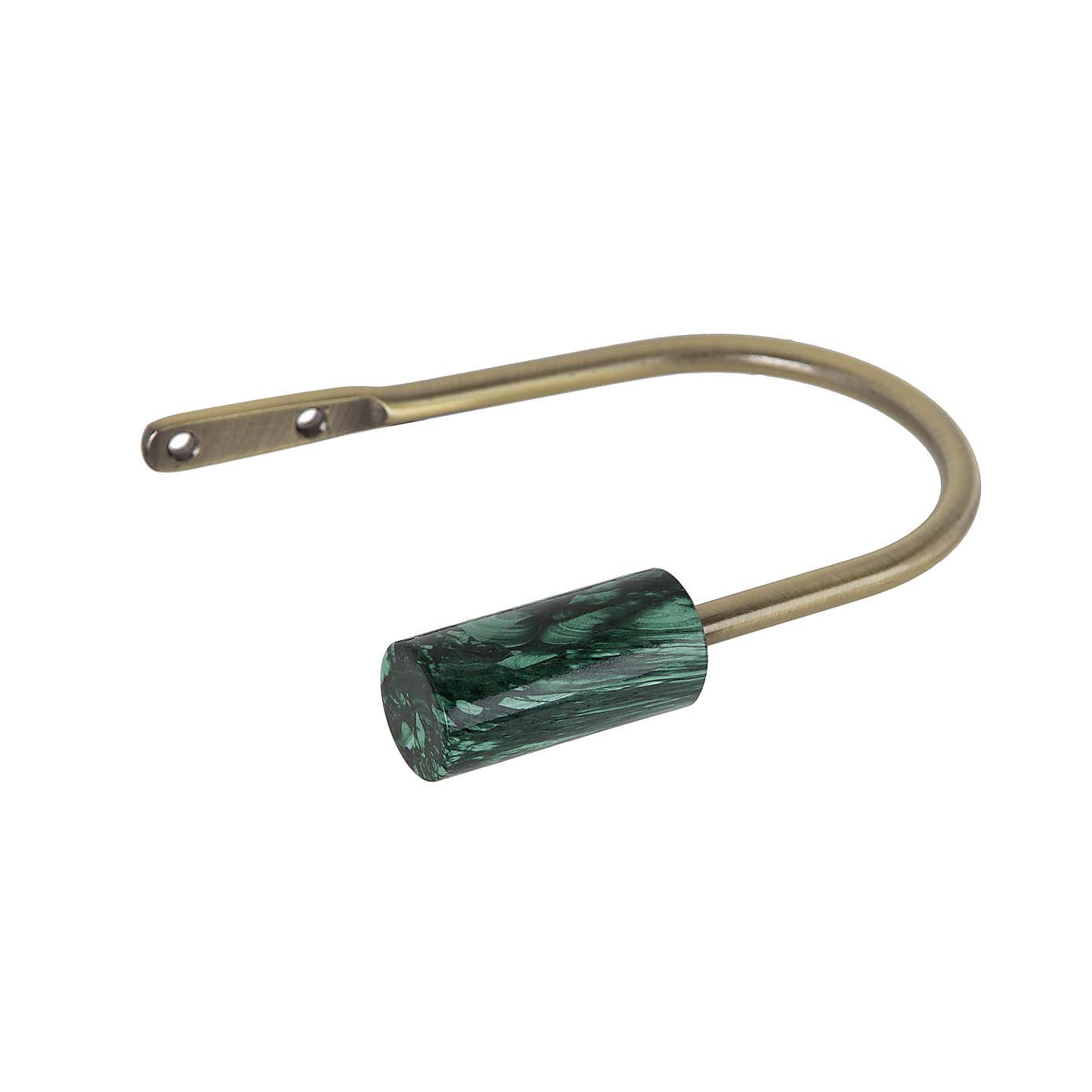 Marble Antique Brass Curtain Holdbacks