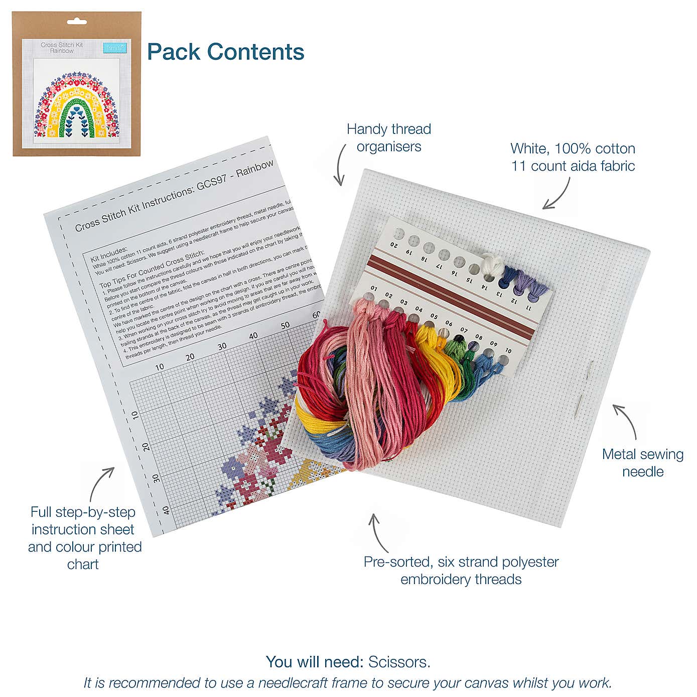 Cross Stitch Rainbow