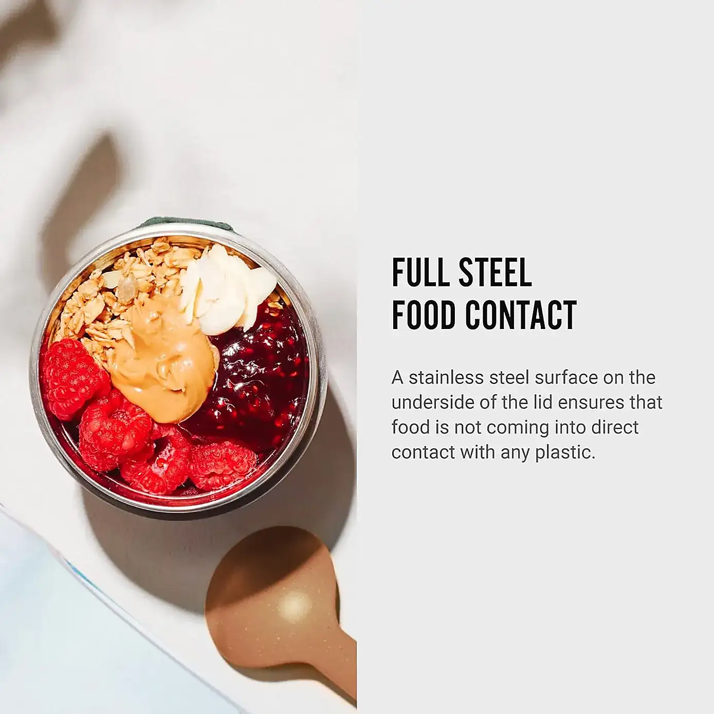 Black and Blum Food Flask