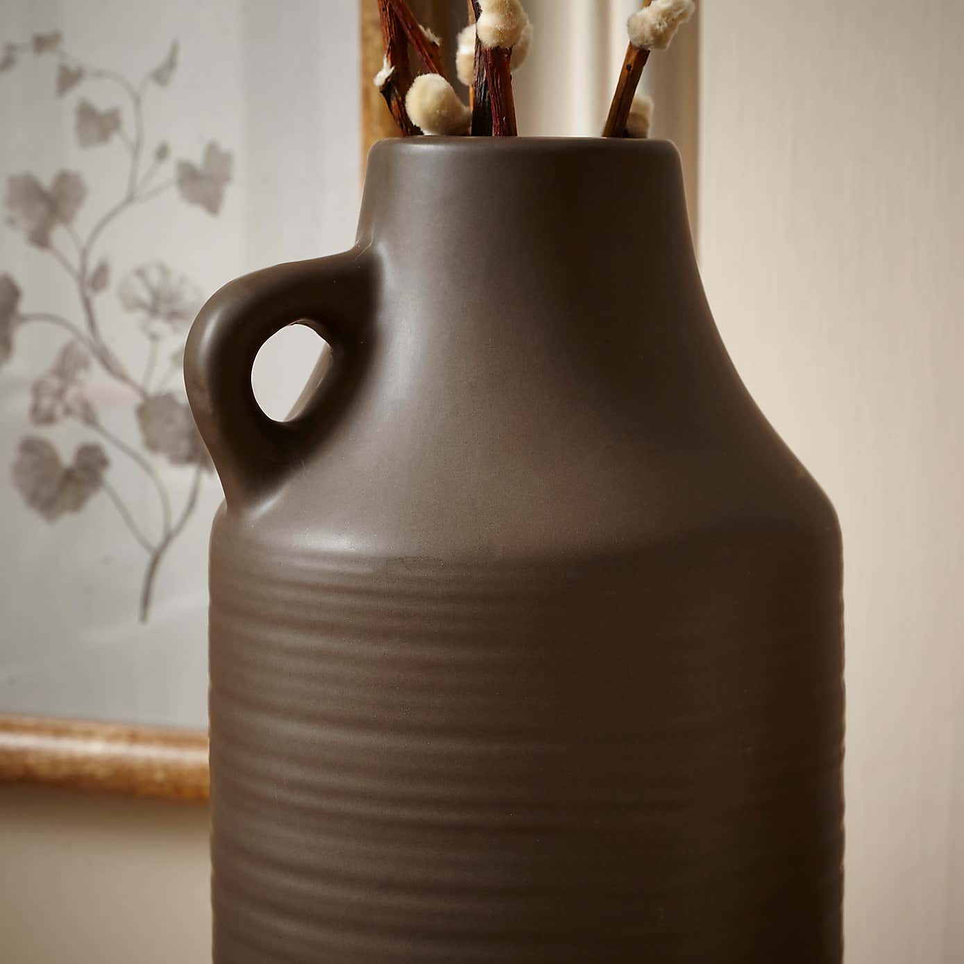 Ceramic Round Floor Vase