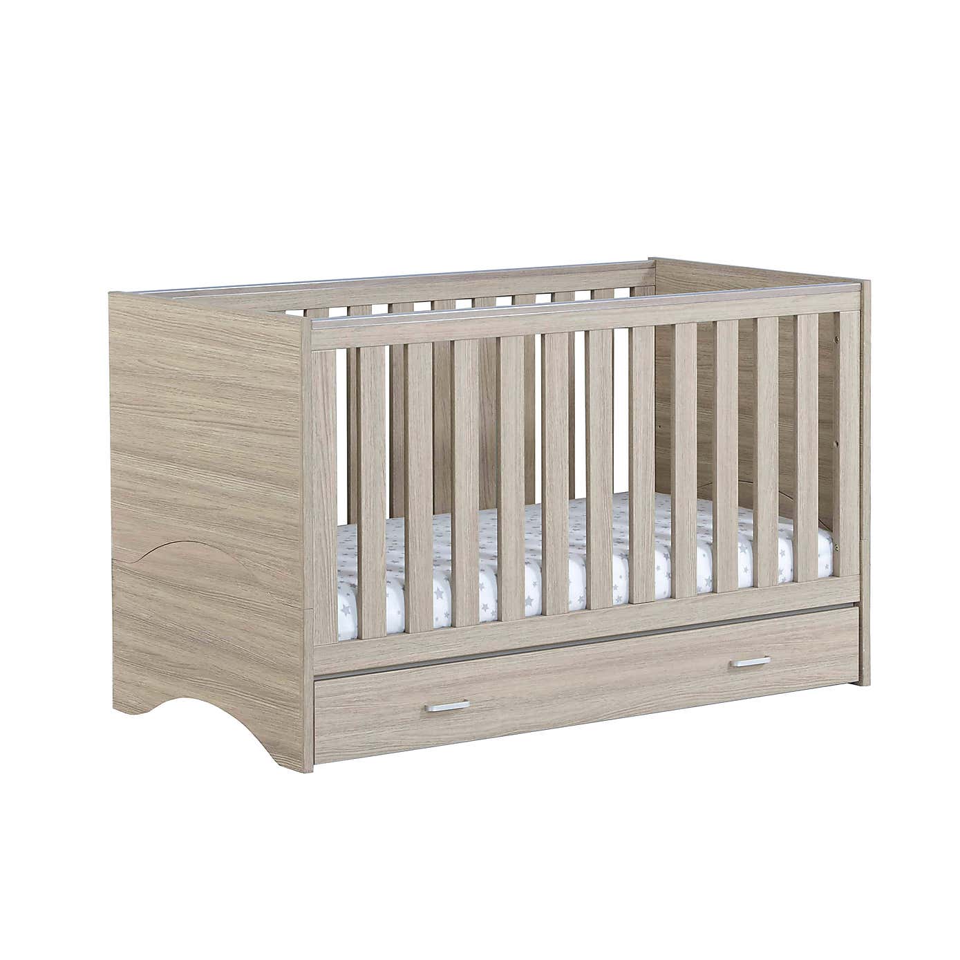 Babymore Veni Cot Bed with Drawer