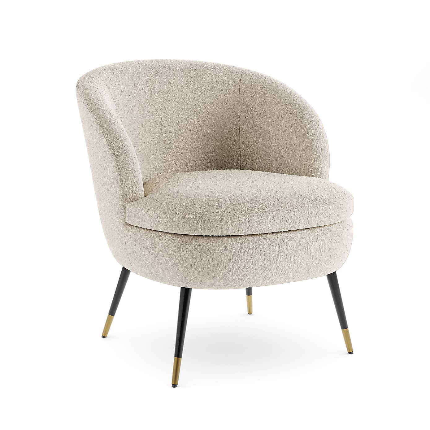 Marcie Luxe Ivory Boucle Cocktail Chair