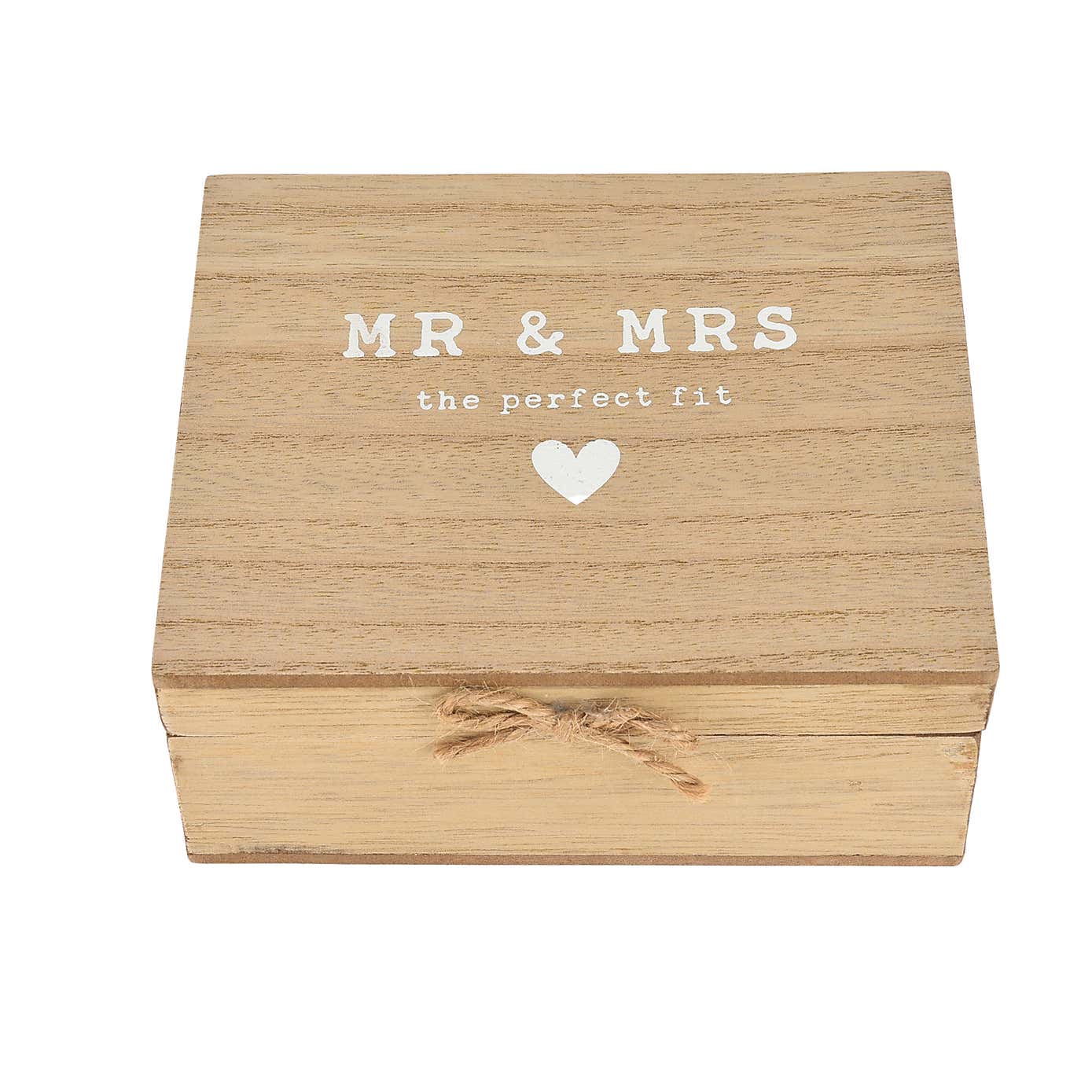Love Story Mr and Mrs Pair of Keyrings and Box