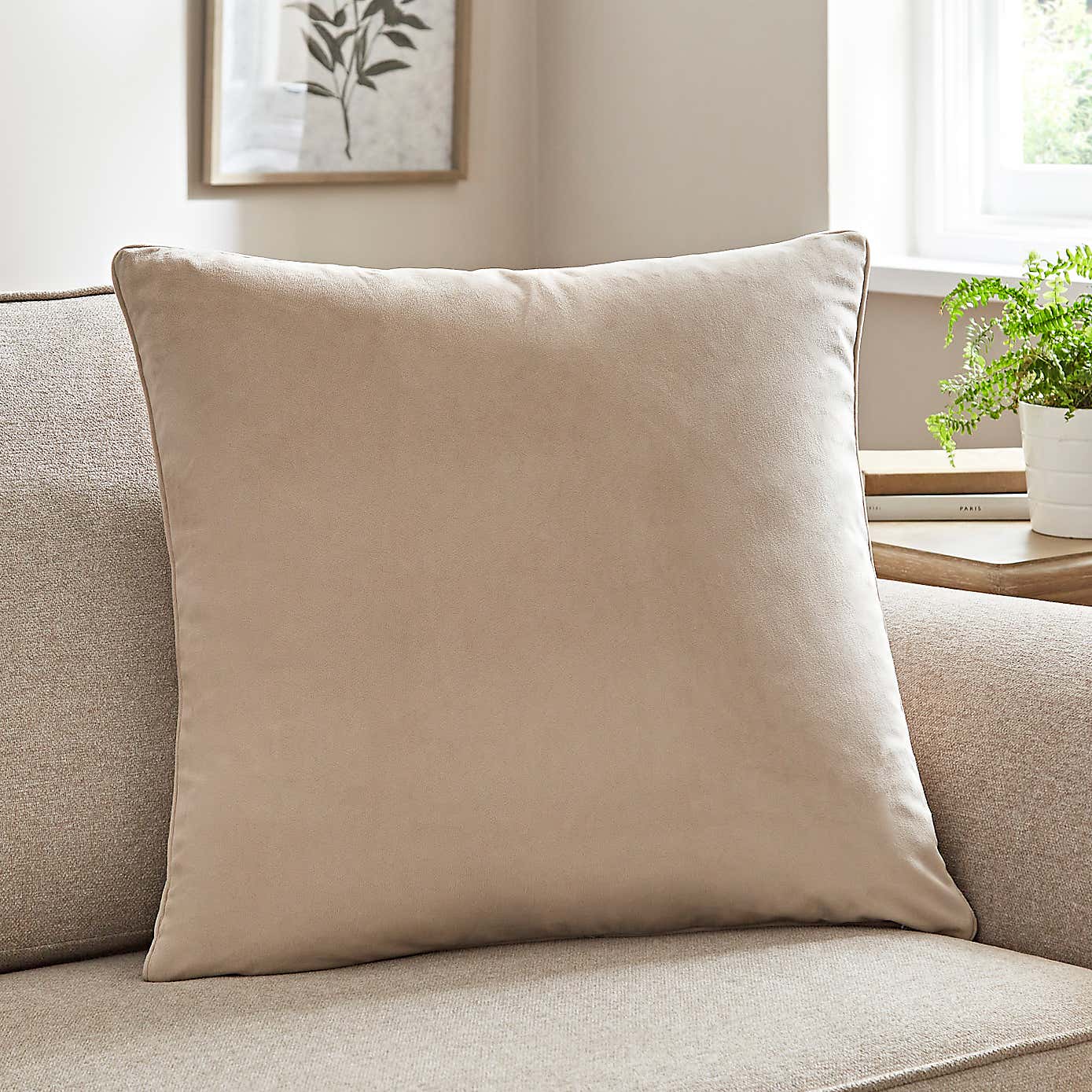 Recycled Velour Square Cushion Cover