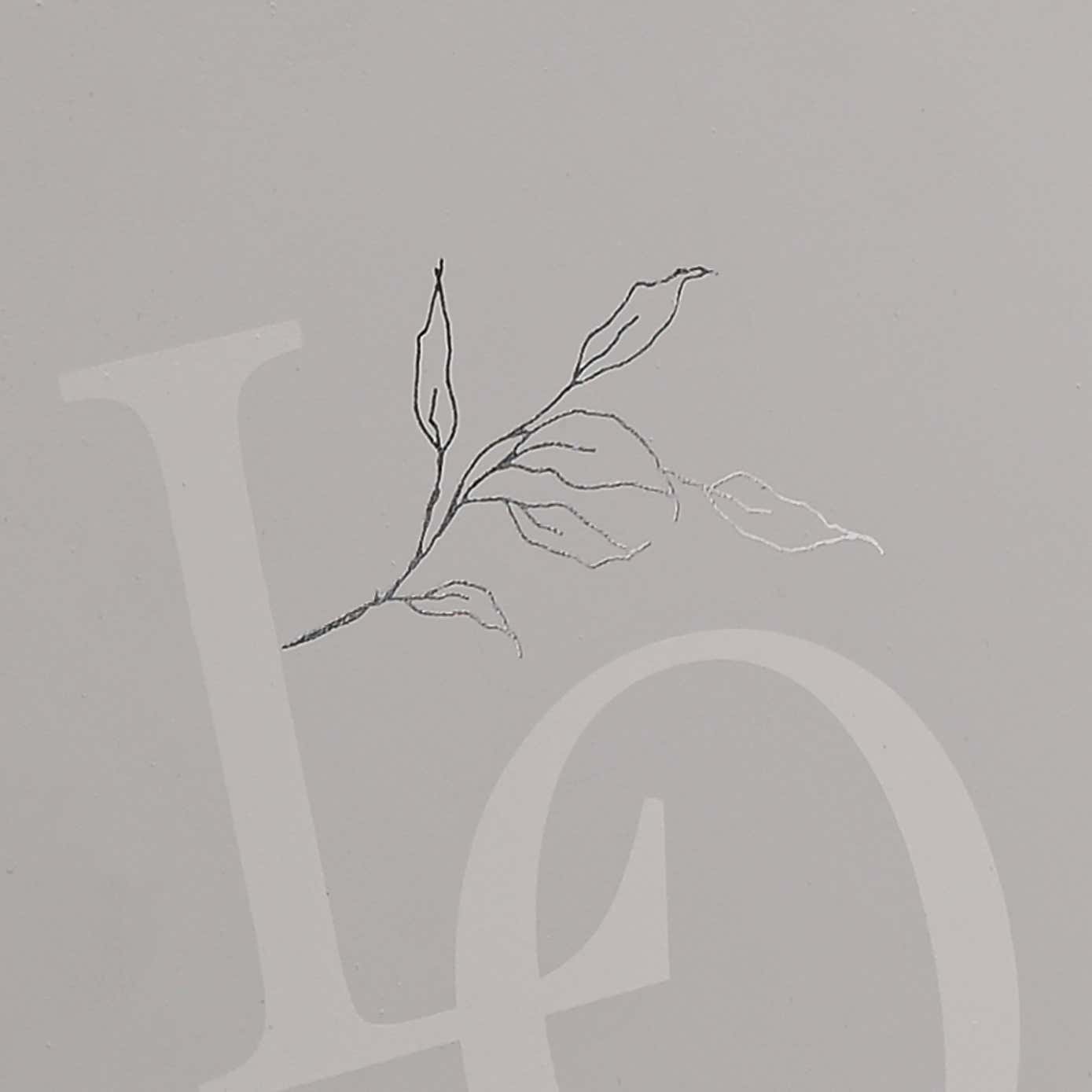 Amore Grey Love Letters Photo Frame