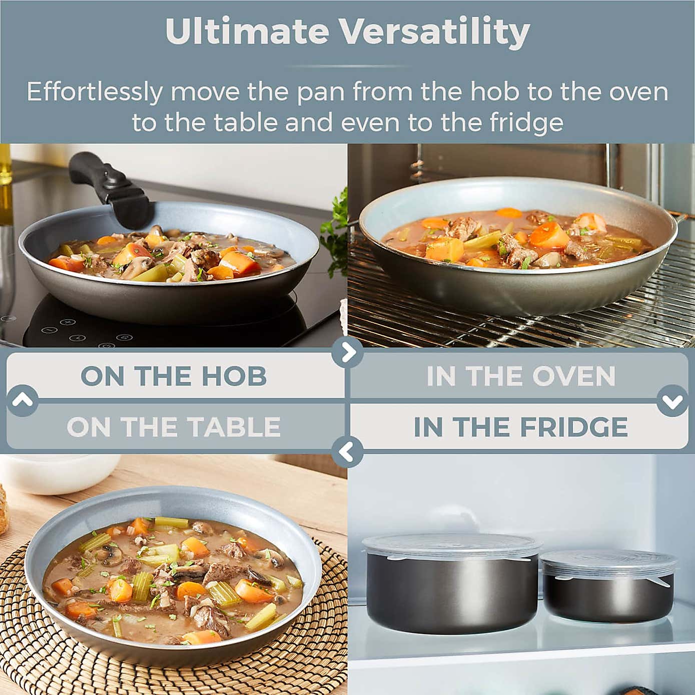 Tower Freedom Non-Stick Aluminium 7 Piece Pan Set