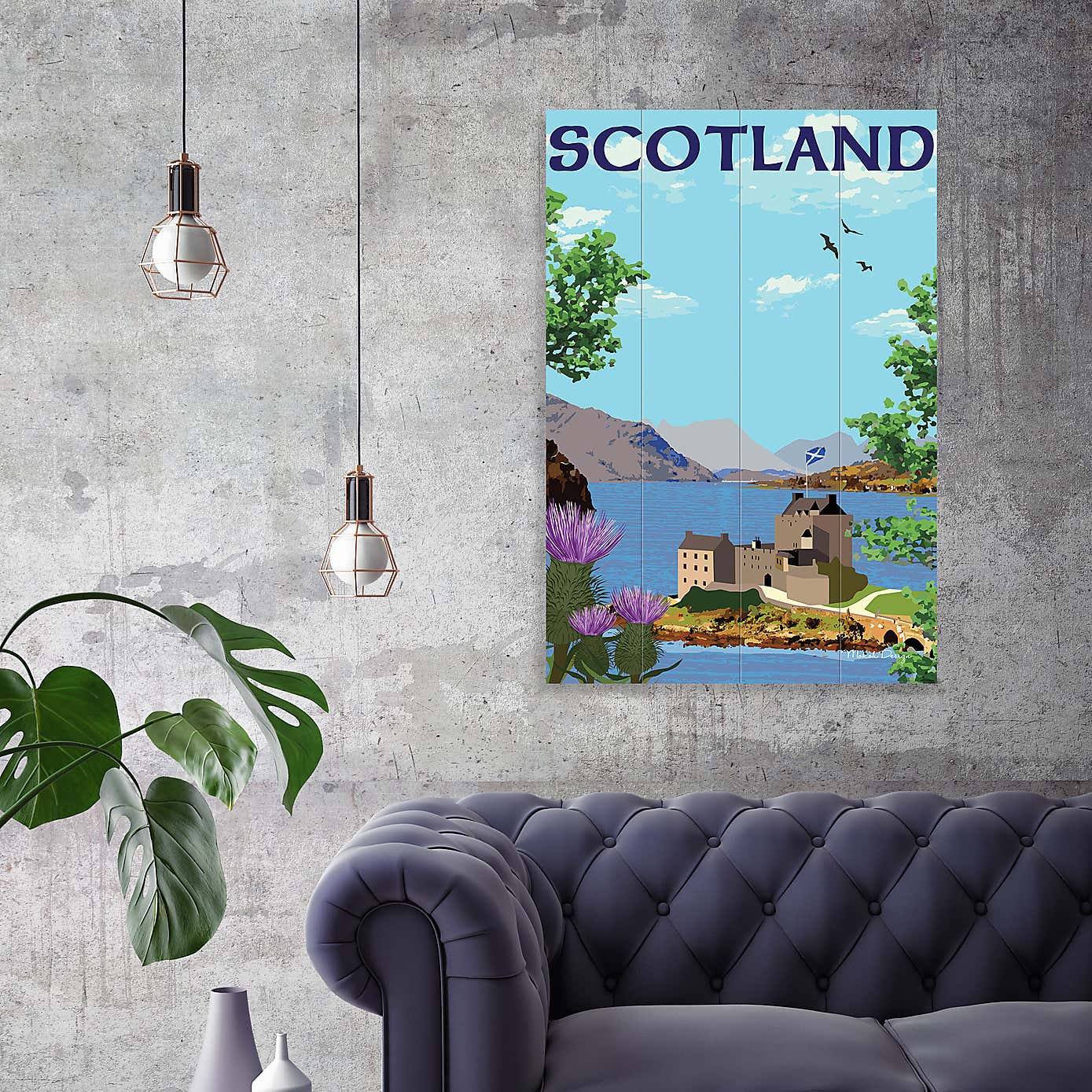 The Art Group Scotland Wooden Wall Art