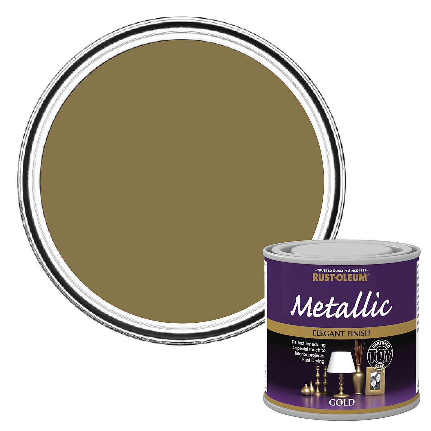 Rust-Oleum Gold Metallic Paint 250ml