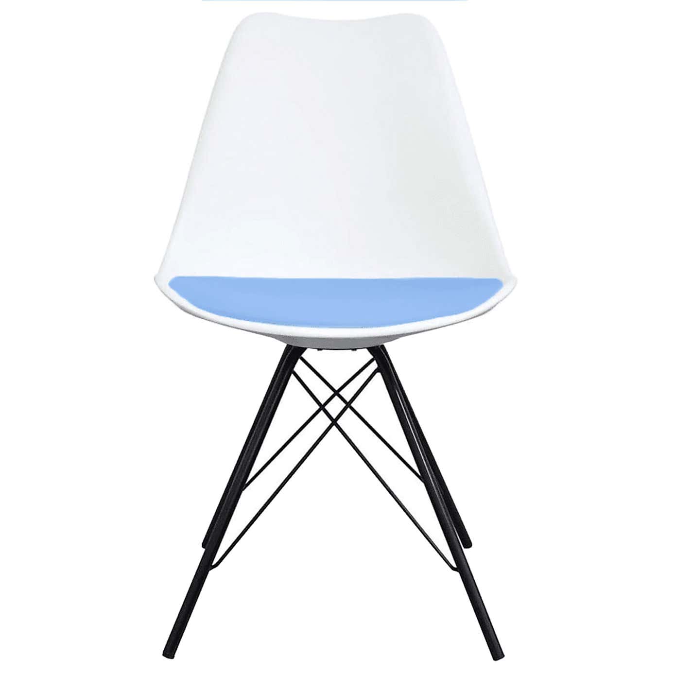 Fusion Living Soho White Plastic Dining Chair