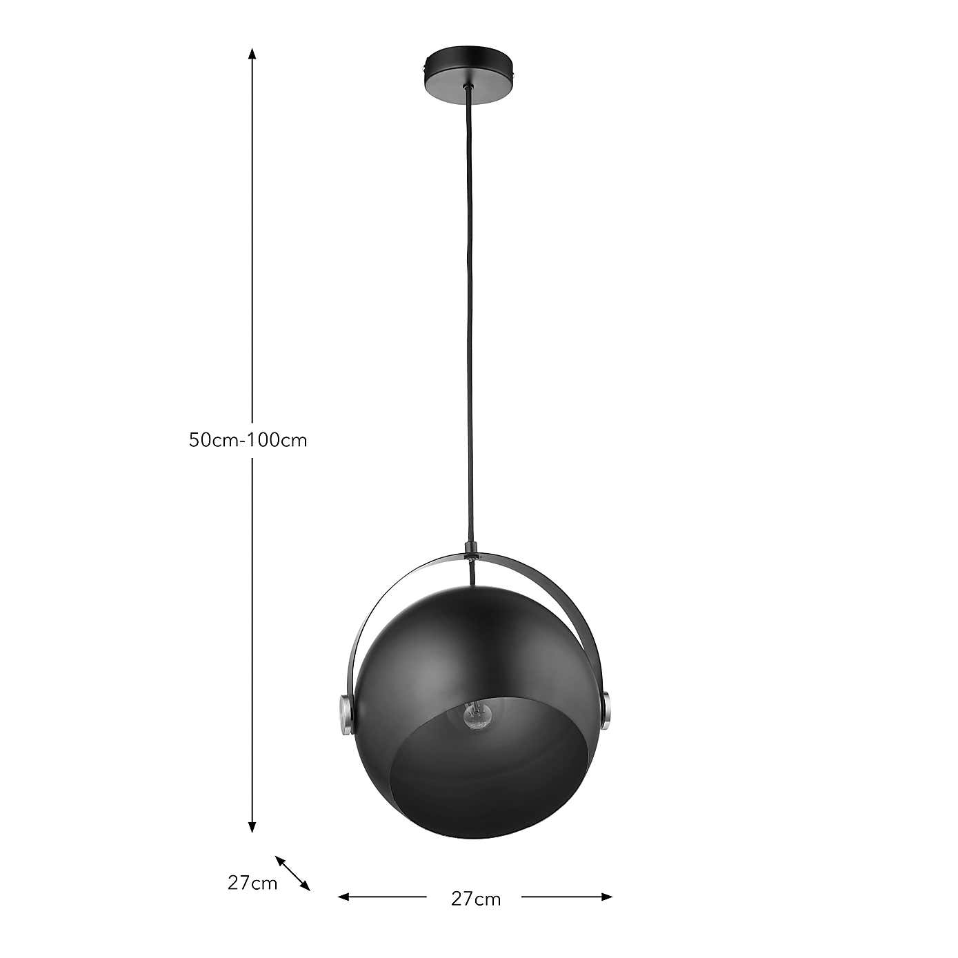 Olympa Industrial Adjustable Pendant Light