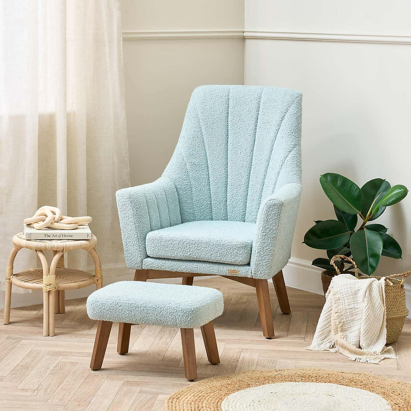 Tutti Bambini Jonah Luxe Rocking Chair and Foot Stool