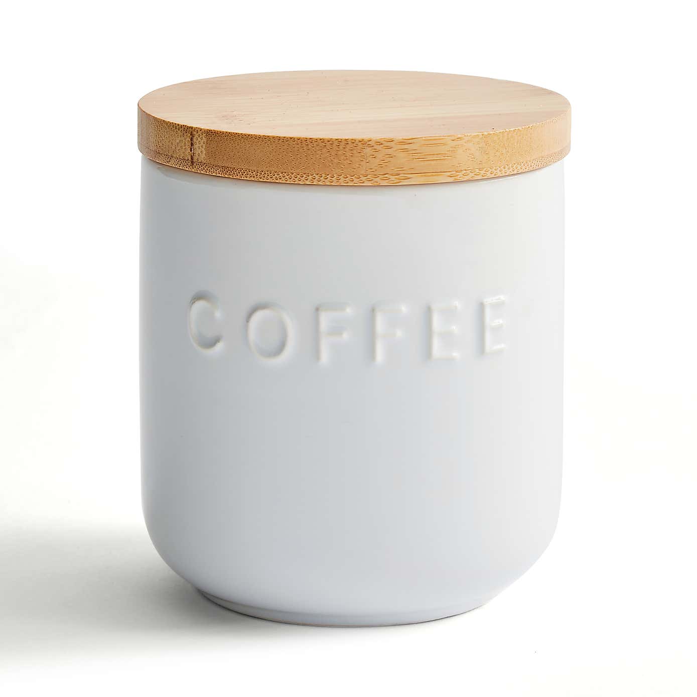 Ceramic Coffee Canister Grey