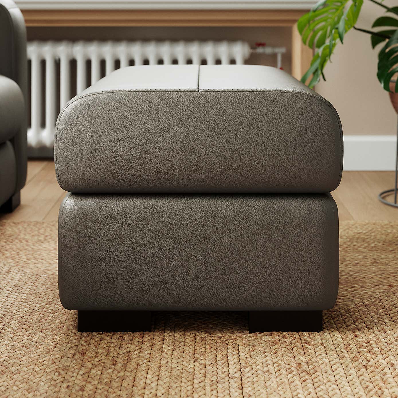 Carson Classic Leather Footstool