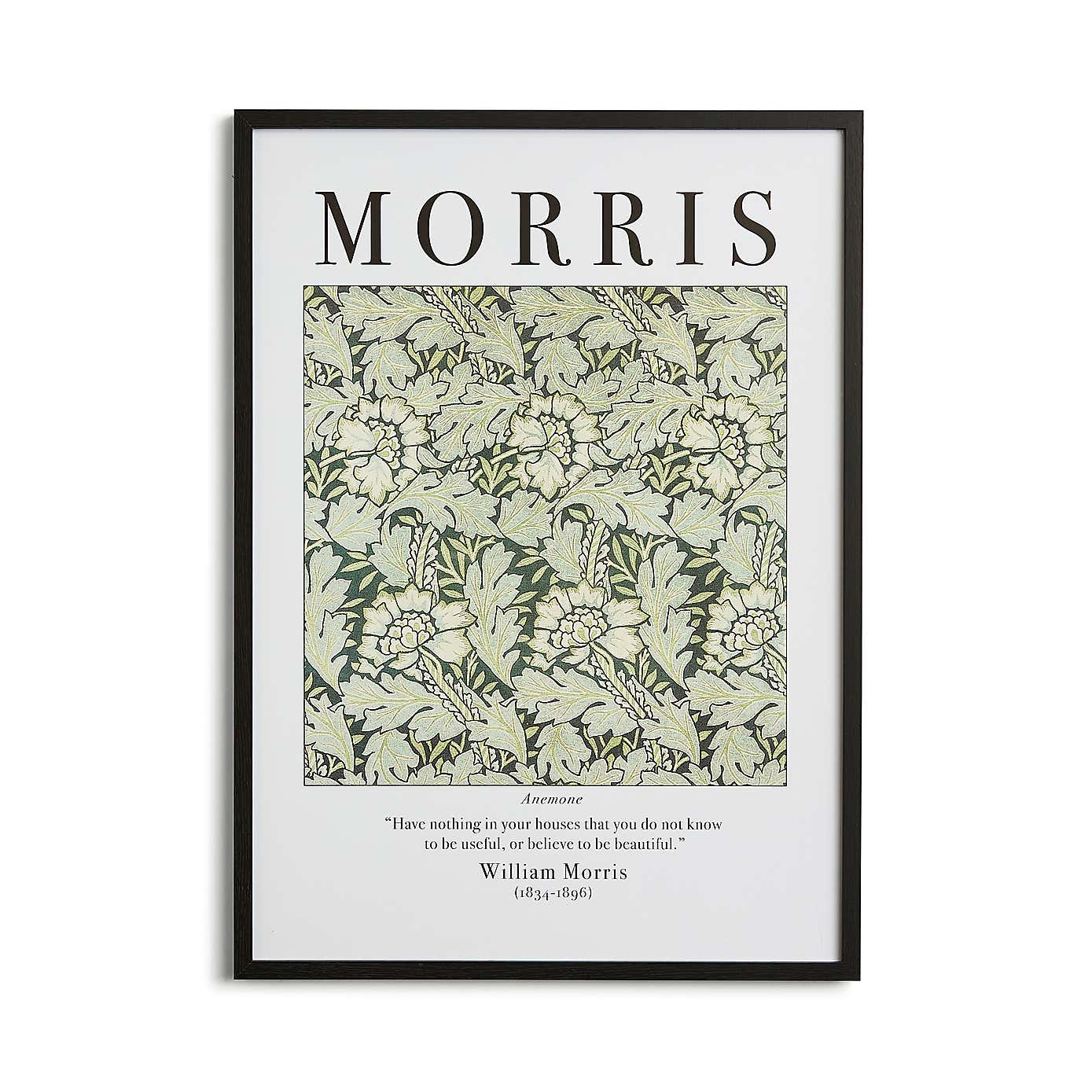 Anemone by William Morris Framed Print