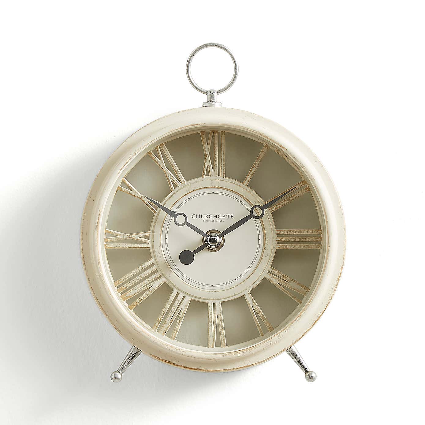 Churchgate Cream Mantel Clock