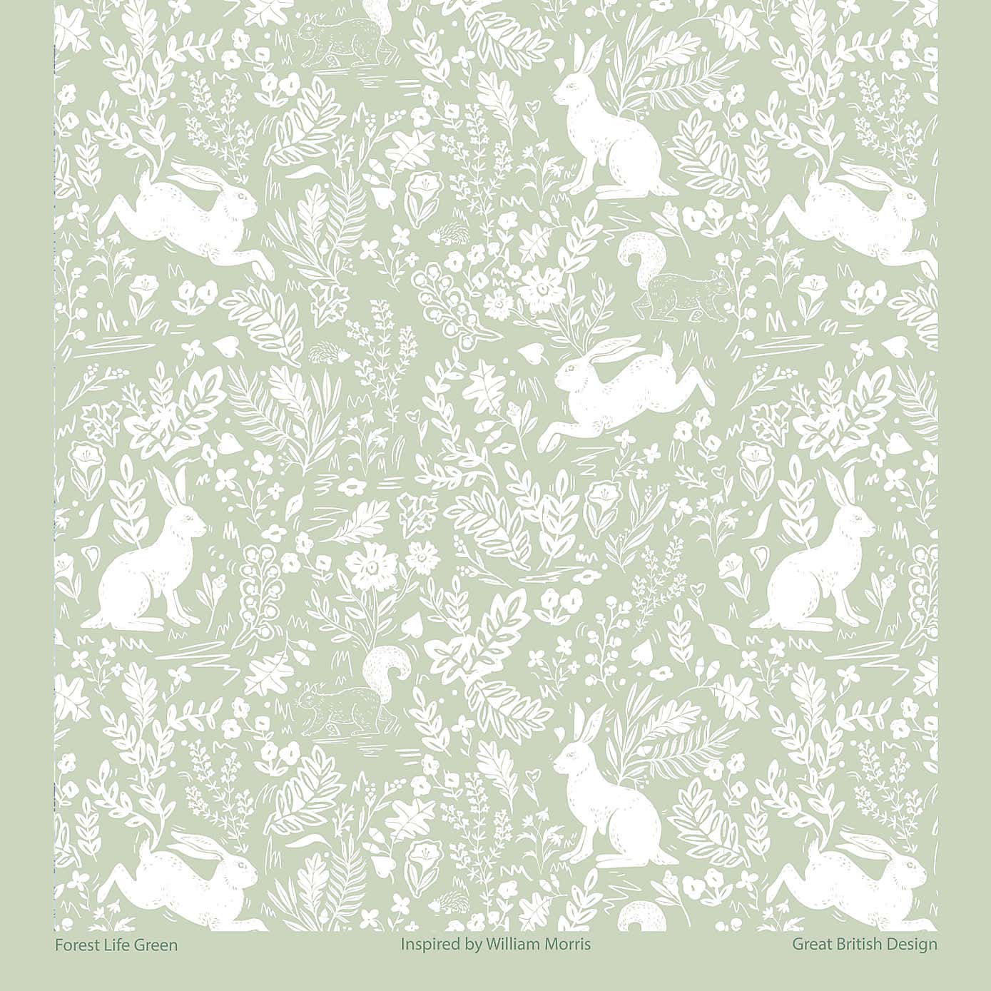 William Morris Forest Life Cotton Tea Towel