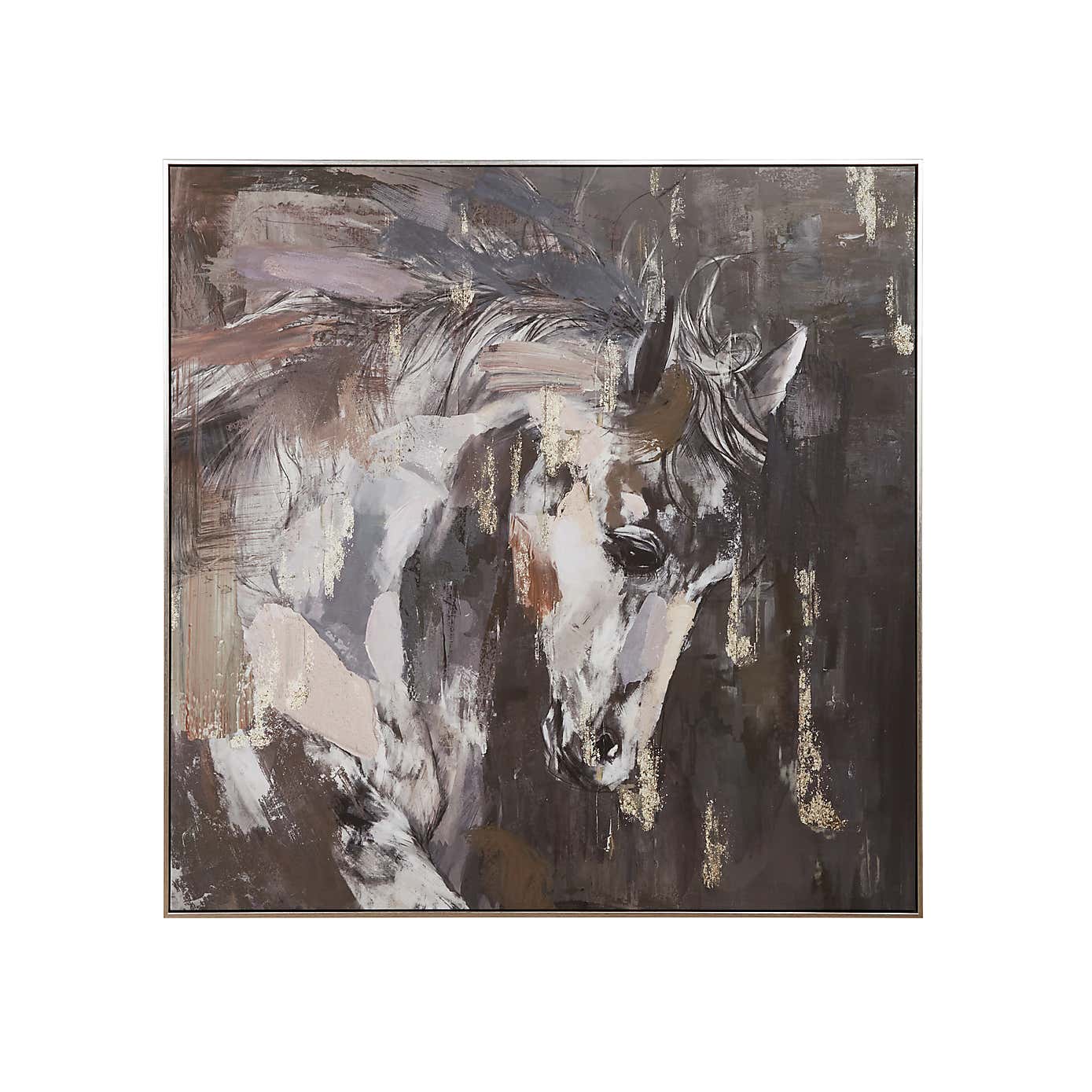 Horses Abstract Capped Canvas